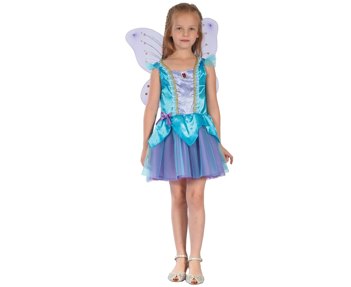Role play-set for kids Purple Fairy (dress, wings), size 110/120 cm